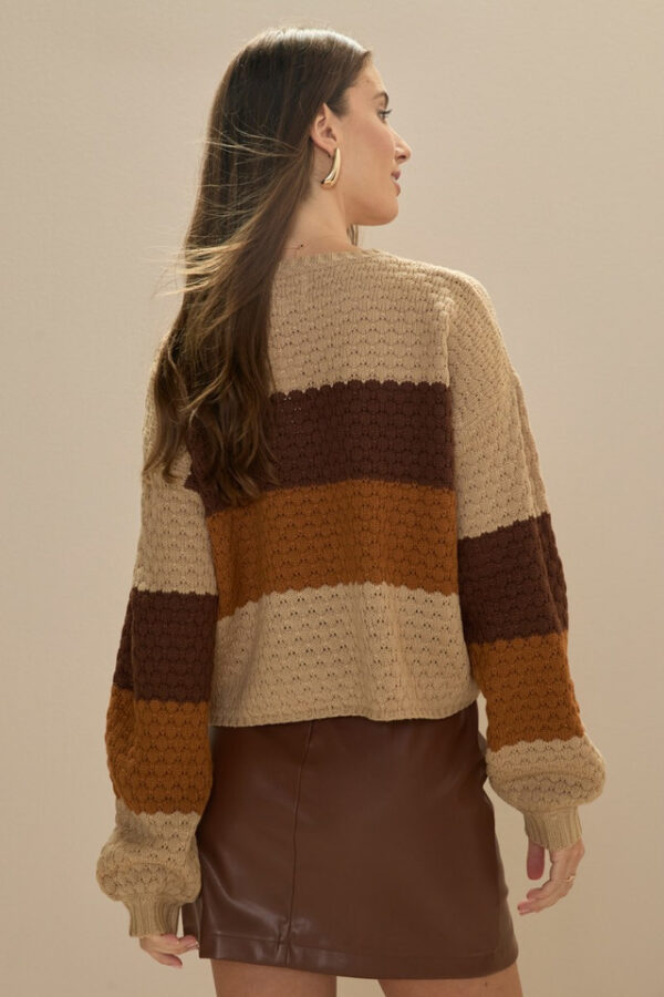 Delora Bubble Stitch Pullover - Image 4