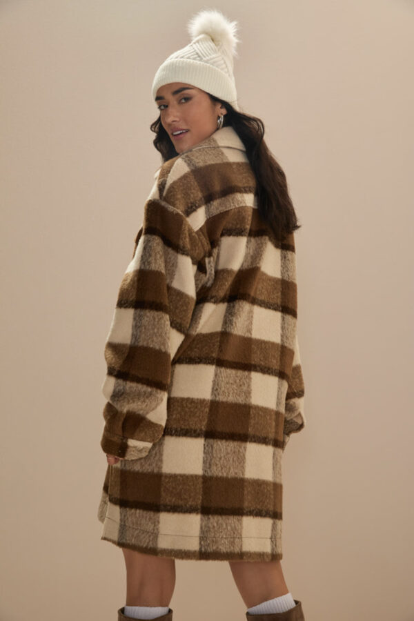 Lizzy Oversized Plaid Shacket - Image 3