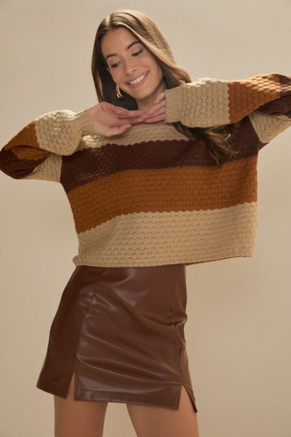 Delora Bubble Stitch Pullover